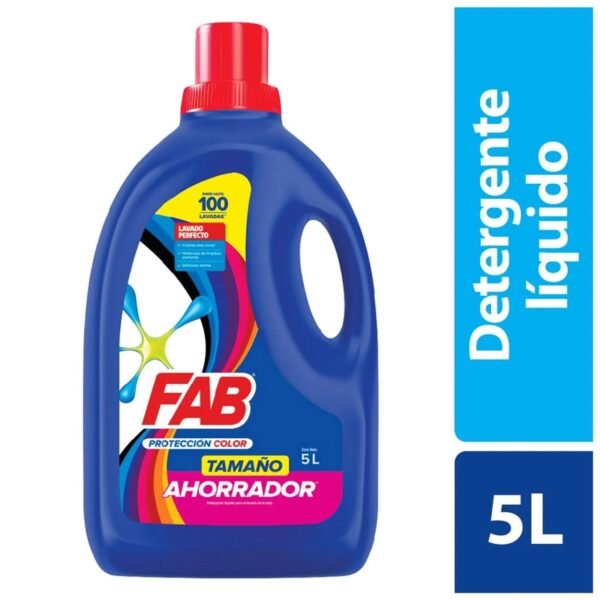 Detergente Fab Floral Líquido 5 Lt