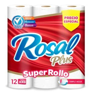 Papel Higiénico Rosal Plus x12 Rollos