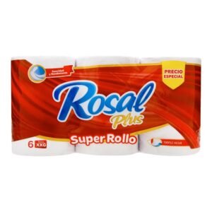 Papel Higienico Rosal Xxg X 6 Rollos Triple Hoja
