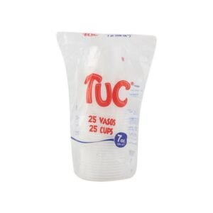 Vasos desechables de 7 onzas blanco
