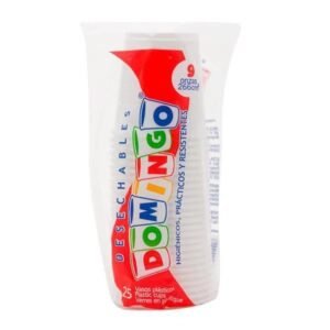 Vasos desechables de 9 onzas blanco