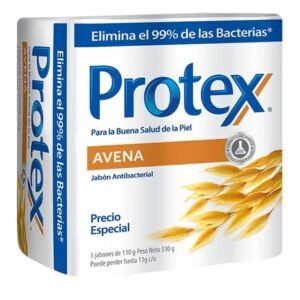 Jabon protex avena tripack
