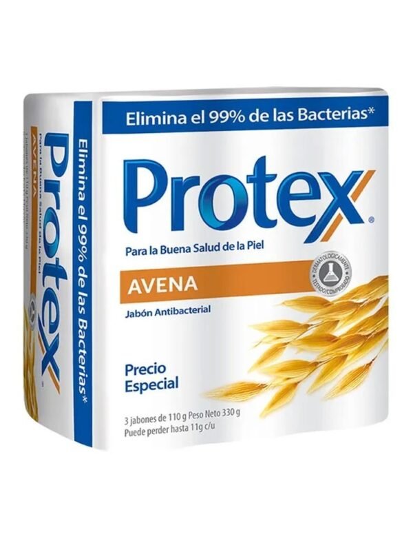 Jabon protex avena tripack