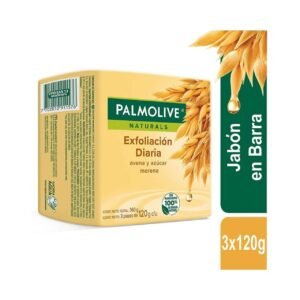 Jabón en barra Palmolive Avena y Azúcar Morena Barra 120g x 3