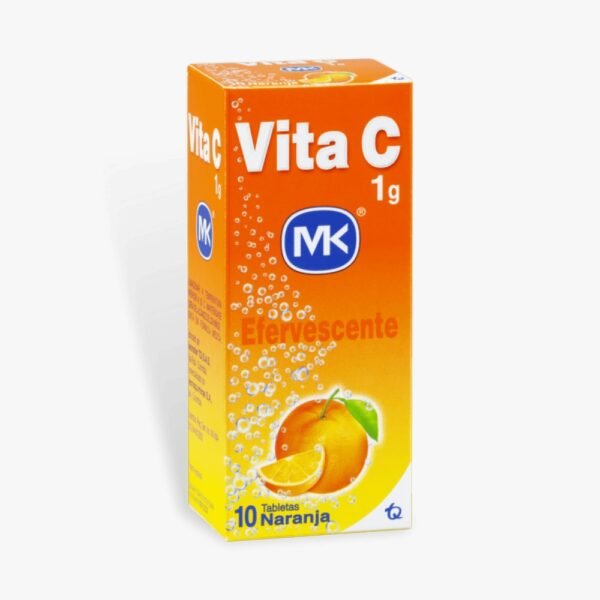 Vitamina vita c mk naranja efervescente 1gr