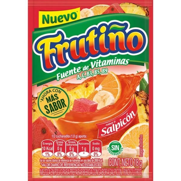 Refresco En Polvo SALPICON FRUTINO 18 gr