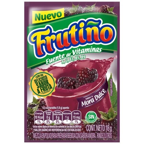 FRESCO FRUTIÑO MORA SABOR 18 gr