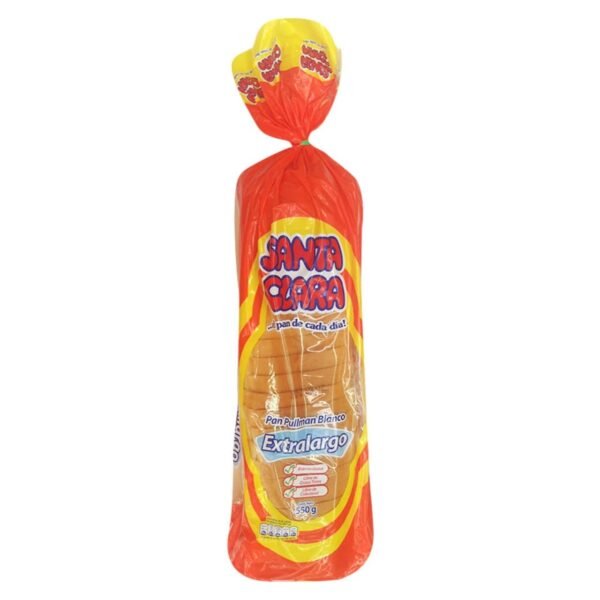 Pan Tajado Blanco Extra Largo Santa Clara 550 Gr 550 Gr