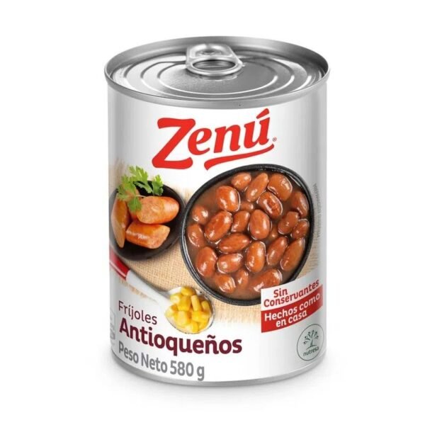 Frijoles Enlatados Antioqueños Zenú 580 Gr