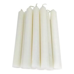 VELA LISA BLANCA X 10